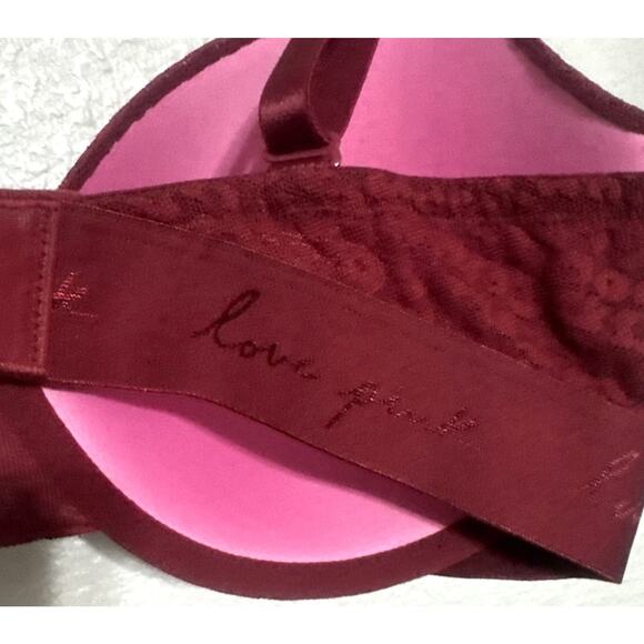 Victoria Secret PINK Women Bra 36DD Red T Shirt Lightly Lined Underwire - Picture 4 of 5